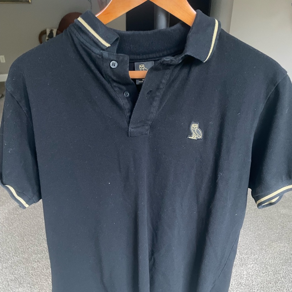 Men's Black Polo Shirt by OVO